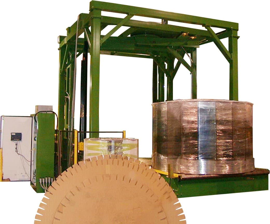 Aplikasi Mesin Turntable Pallet Wrapper